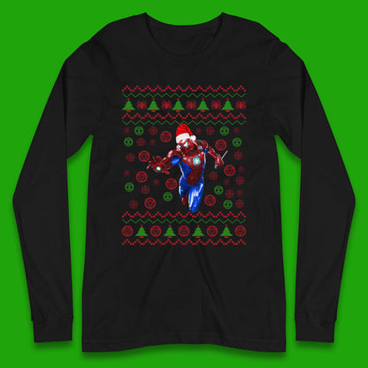 Iron Spider Man Suit Christmas Long Sleeve T-Shirt