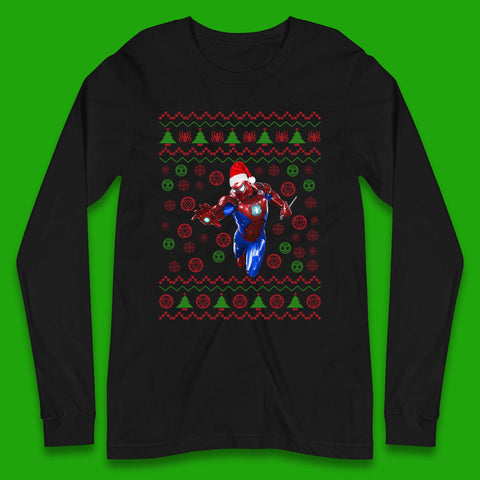 Iron Spider Man Suit Christmas Long Sleeve T-Shirt
