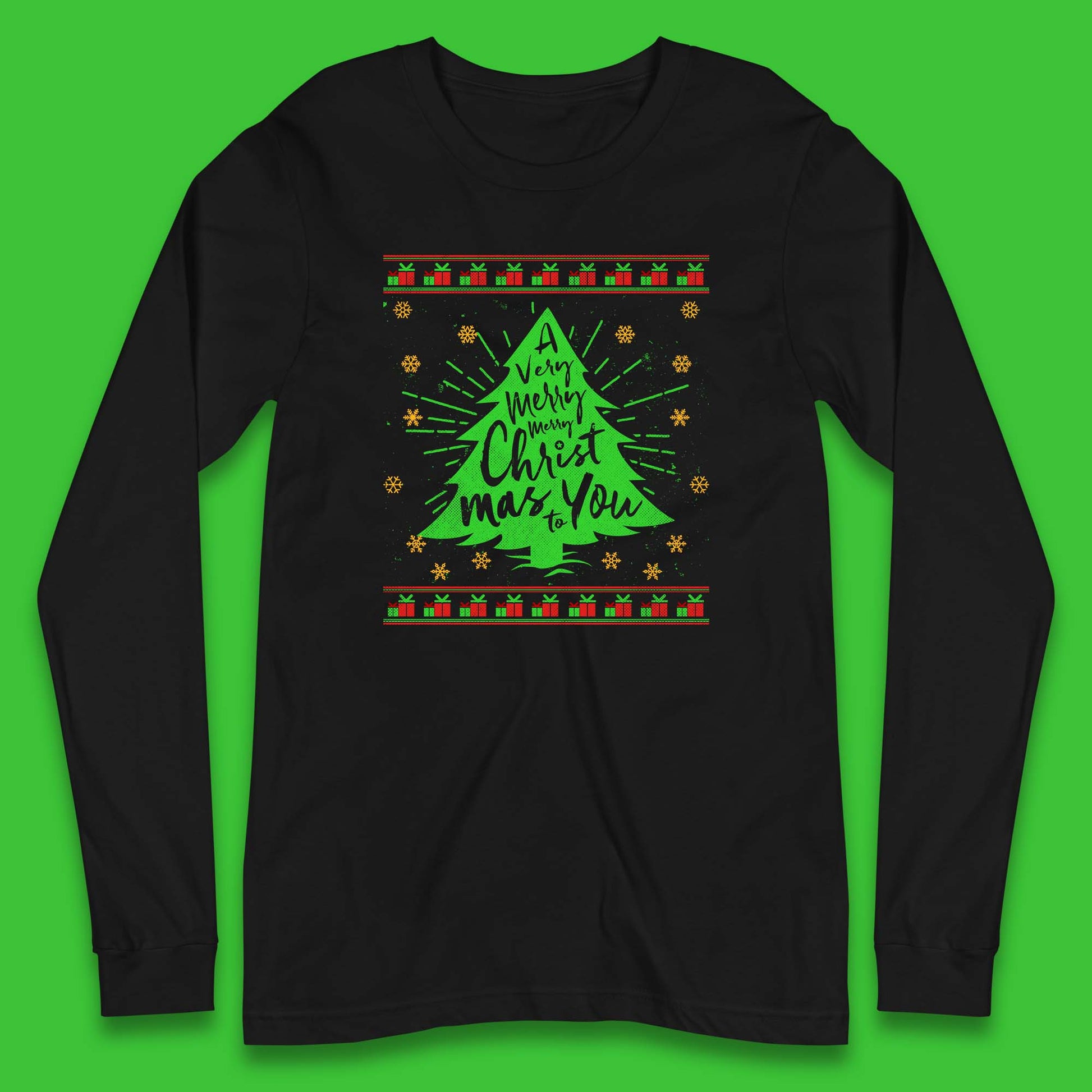 merry christmas long sleeve shirt