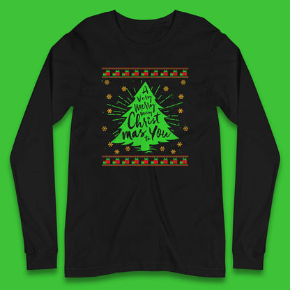 merry christmas long sleeve shirt