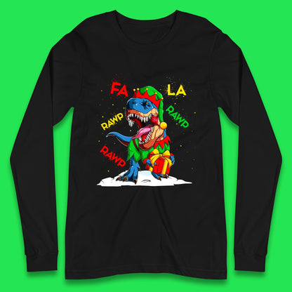 christmas dinosaur long sleeve t shirt