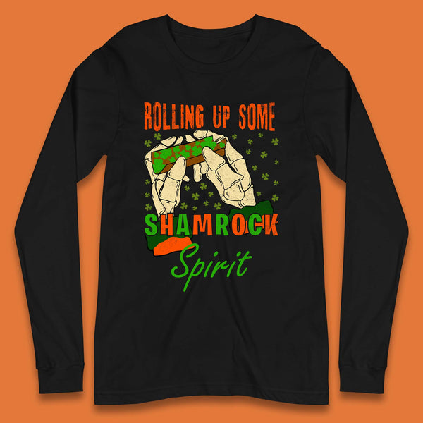 Rolling Up Some Shamrock Spirit Long Sleeve T-Shirt