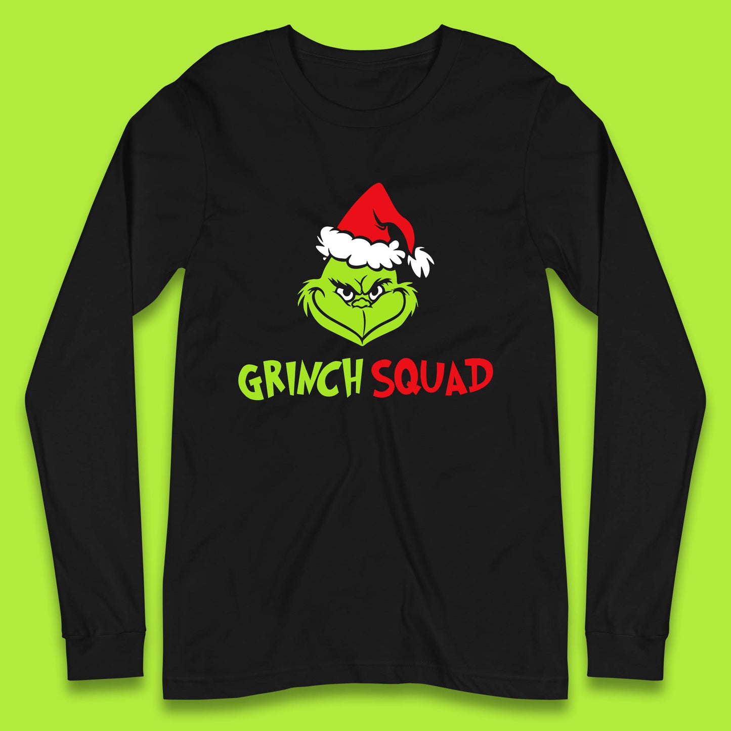 grinch squad christmas long sleeve t shirt