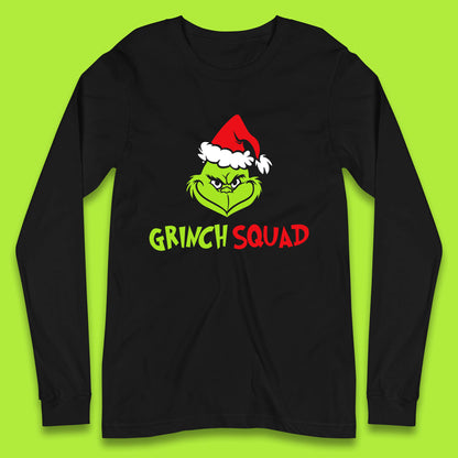 grinch squad christmas long sleeve t shirt