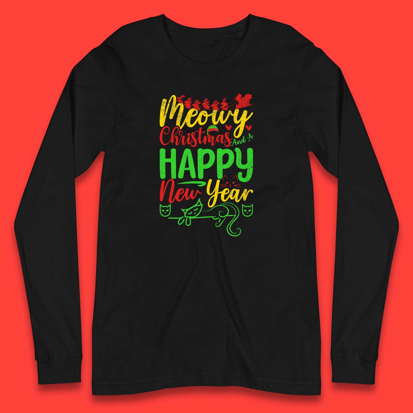 meowy christmas t shirt
