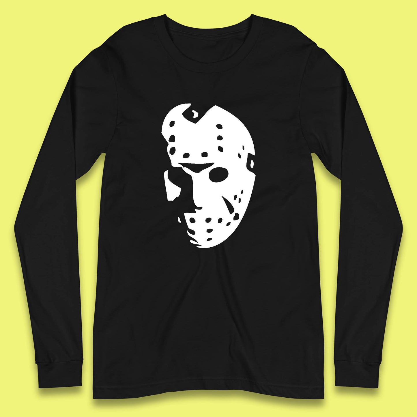 Halloween Jason Voorhees Horror Face Mask Friday The 13th Horror Movie Character Long Sleeve T Shirt