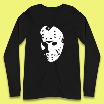 Halloween Jason Voorhees Horror Face Mask Friday The 13th Horror Movie Character Long Sleeve T Shirt