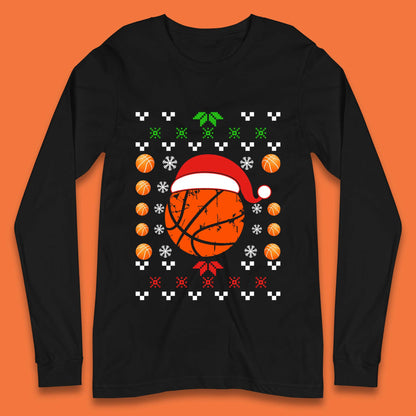 Basketball Christmas Long Sleeve T-Shirt