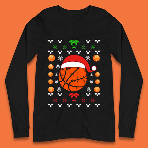 Basketball Christmas Long Sleeve T-Shirt