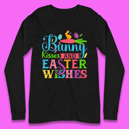 Bunny Kisses And Easter Wishes Long Sleeve T-Shirt