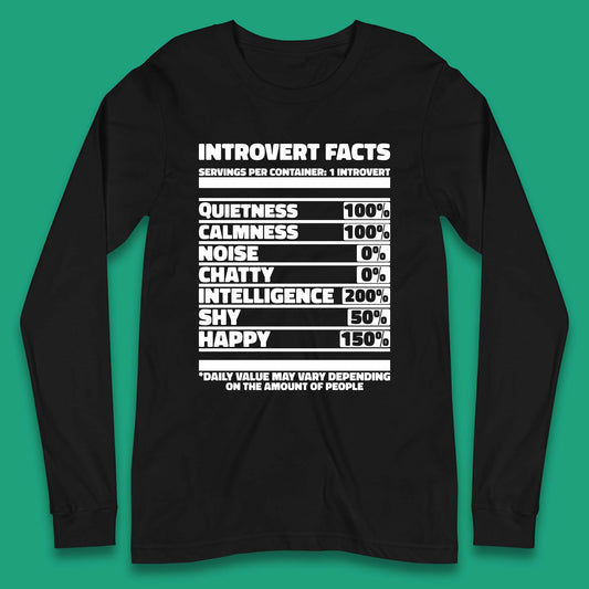 Introvert Facts Long Sleeve T-Shirt
