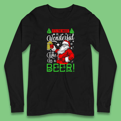 christmas santa bear long sleeve t shirt