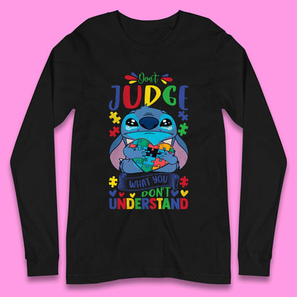 Autism Disney Stitch Long Sleeve T-Shirt