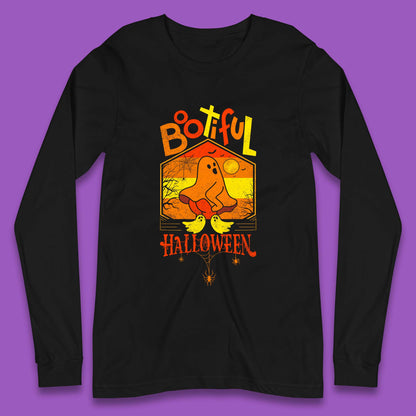Bootiful Halloween Funny Ghost Big Butt Thick Halloween Ghost Booty Funny Humor Offensive Long Sleeve T Shirt