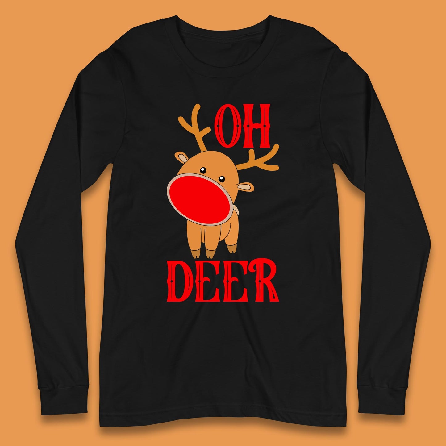 reindeer oh deer christmas rudolph t shirt