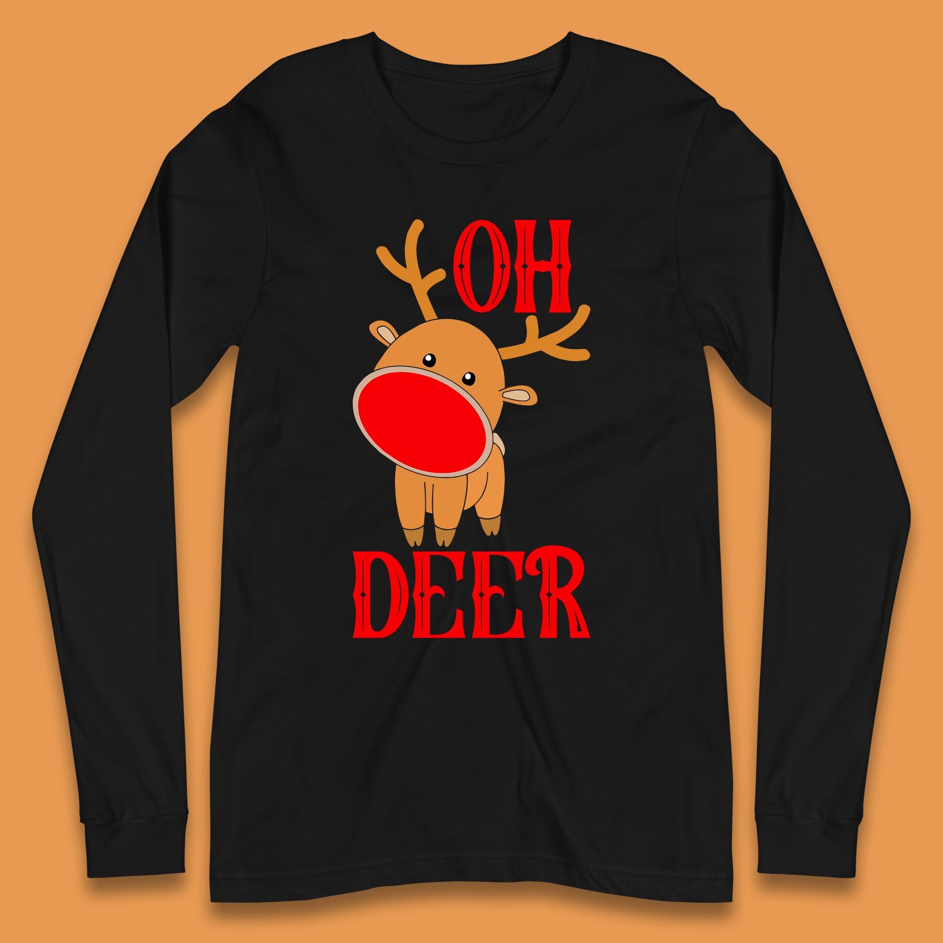 reindeer oh deer christmas rudolph t shirt