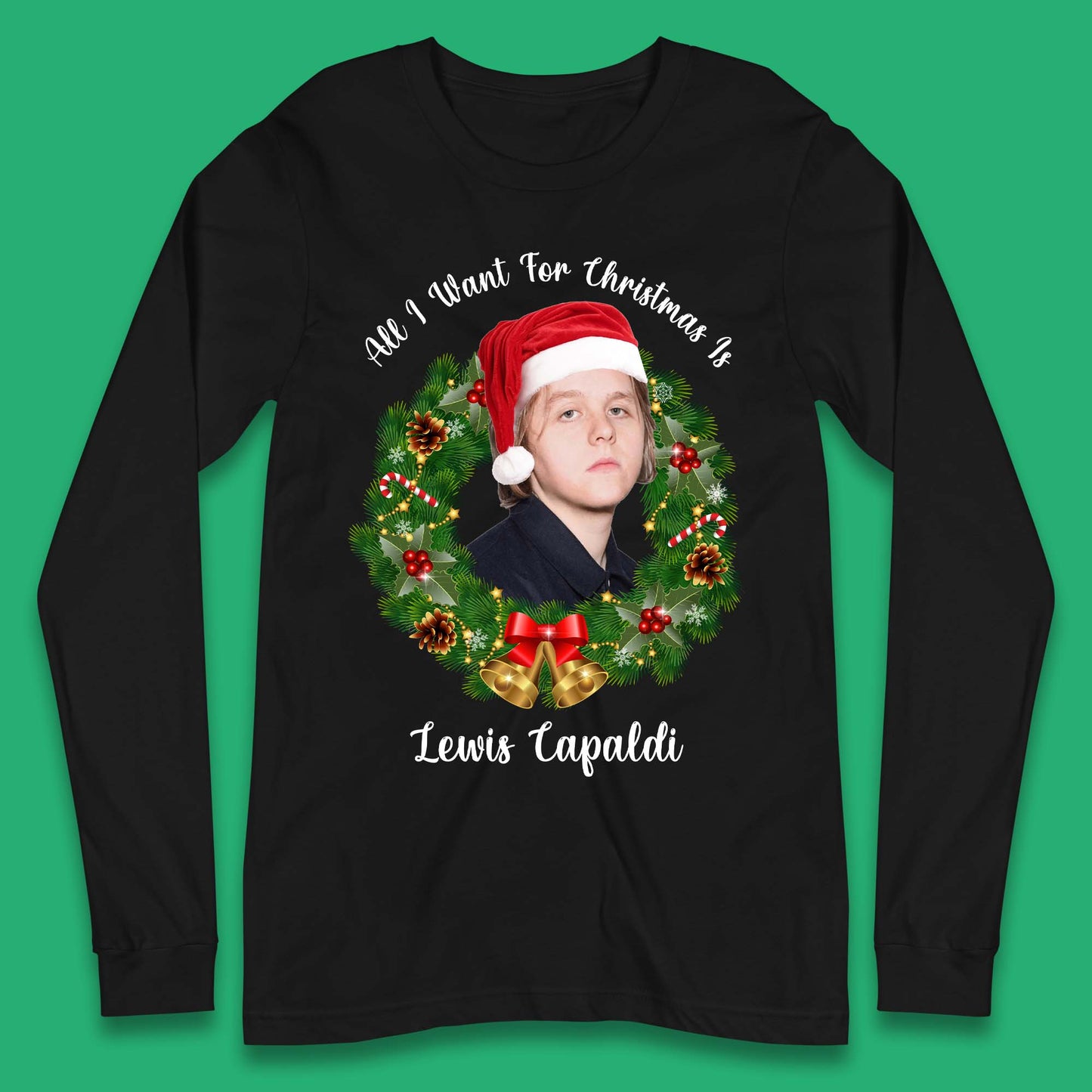 Lewis Capaldi Christmas Long Sleeve T-Shirt