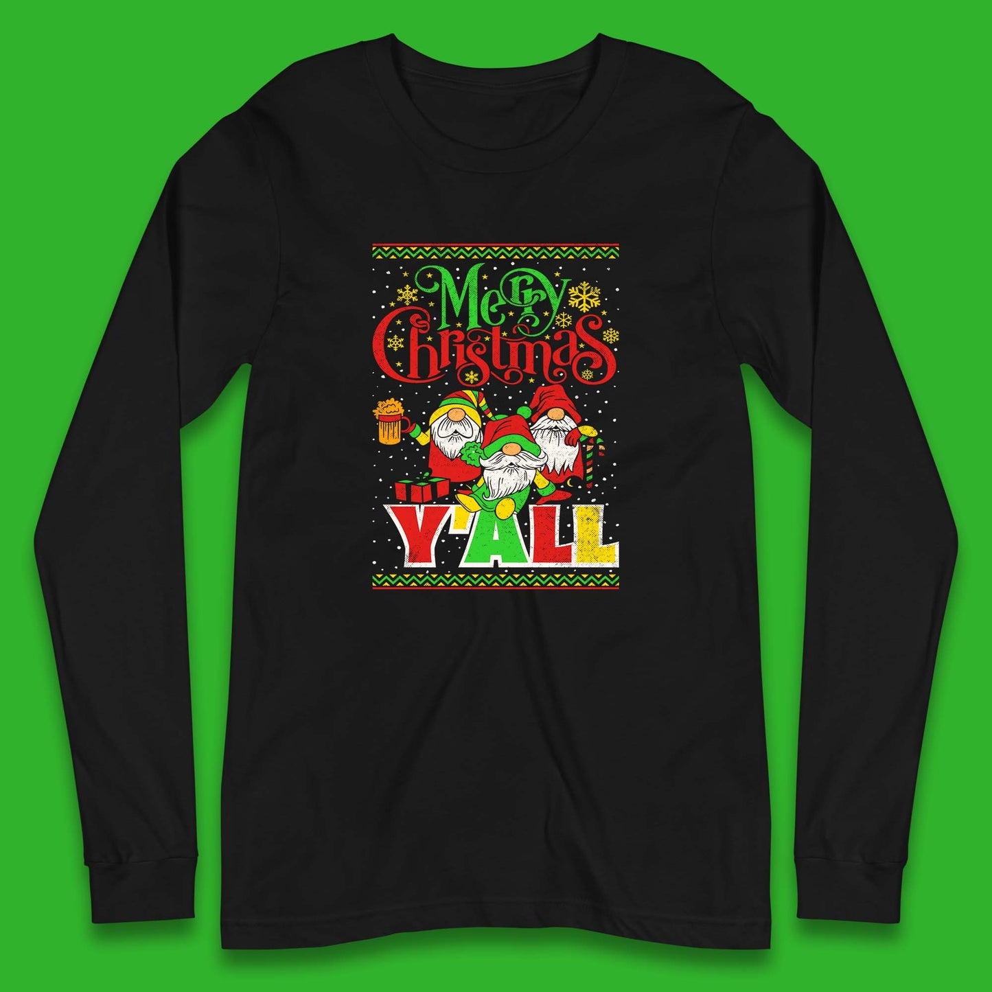 gnomes christmas long sleeve t shirt