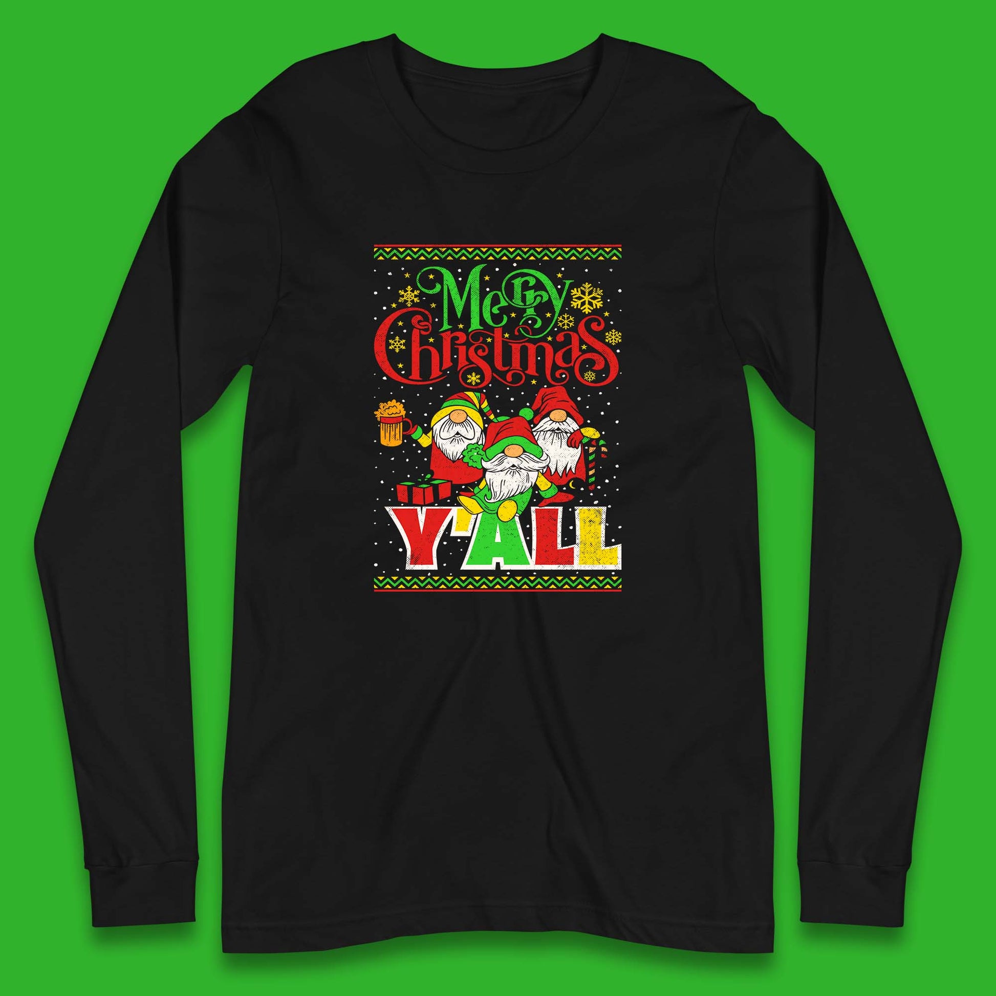 gnomes christmas long sleeve t shirt