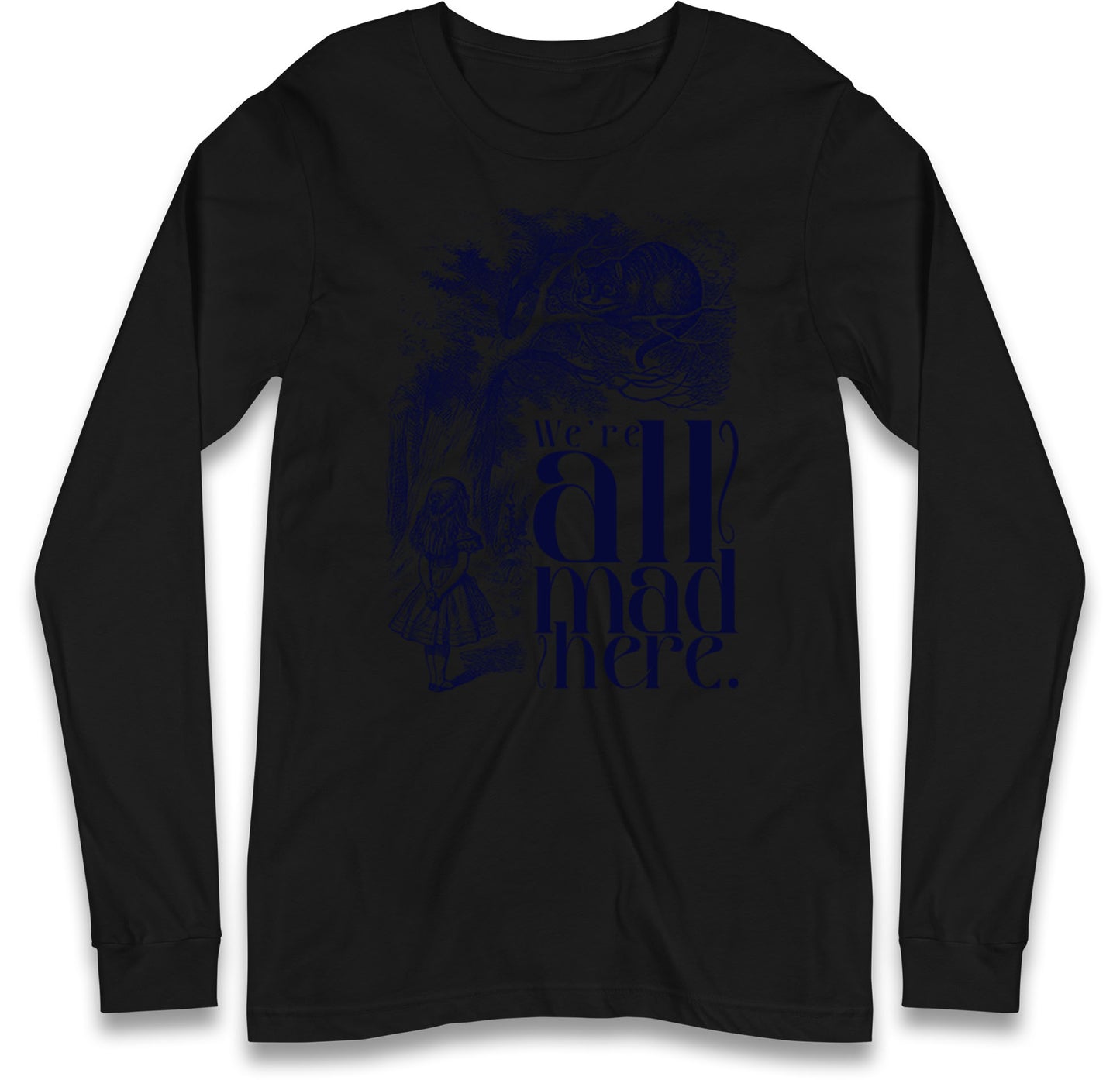 Alice And Cheshire Cat Long Sleeve T Shirt