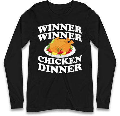 Chicken Dinner Pubg Long Sleeve T-Shirt