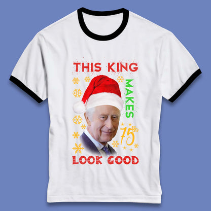 King Charles III Christmas Ringer T-Shirt