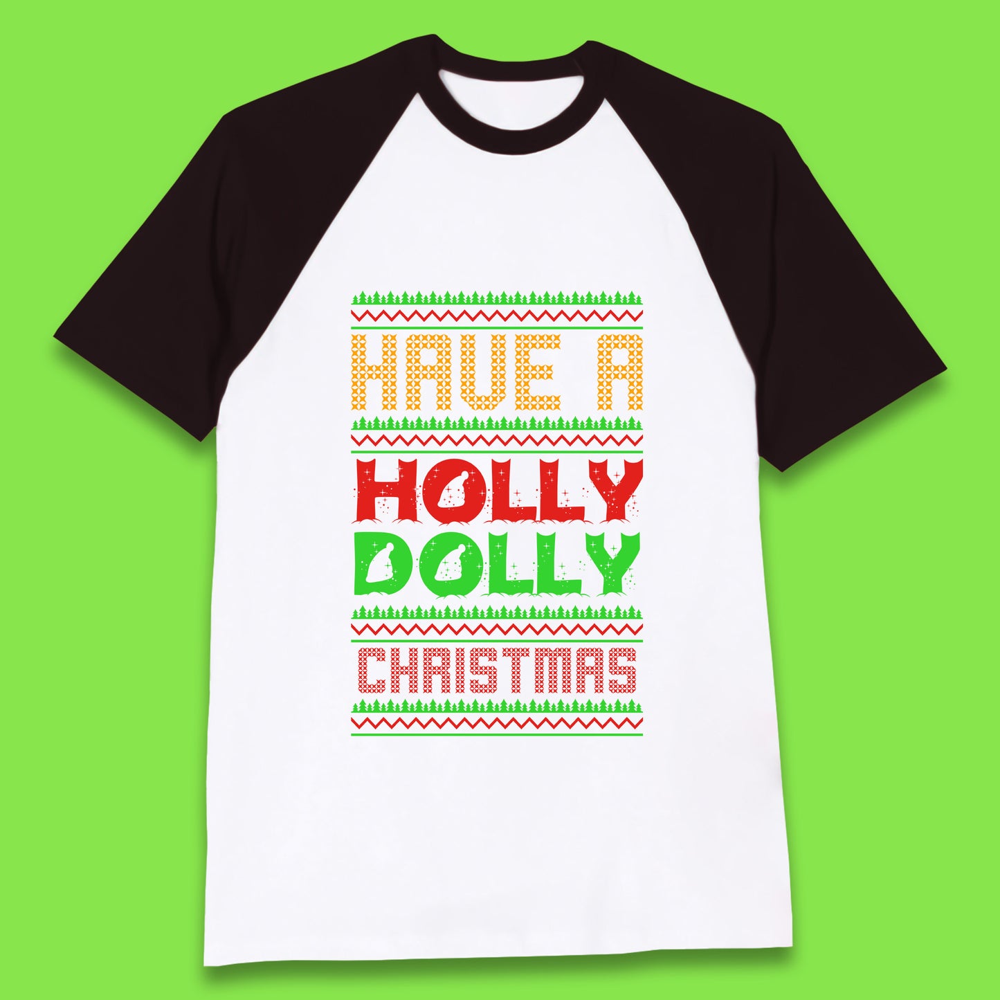 holly dolly christmas baseball t shirt