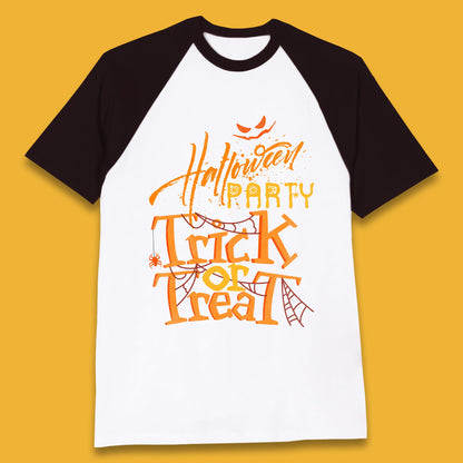 Happy Halloween Trick Or Treat Horror Scary Spooky Vibes Baseball T Shirt