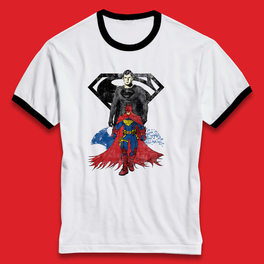 Batman And Superman Future State Dark Detective Superhero Comic Book Characters DC Comics Ringer T Shirt
