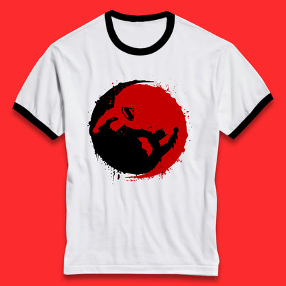 Dc Comics American Superheros Superman And Batman Fictional Movie Character Anime Yin Yang Spoof Ringer T Shirt