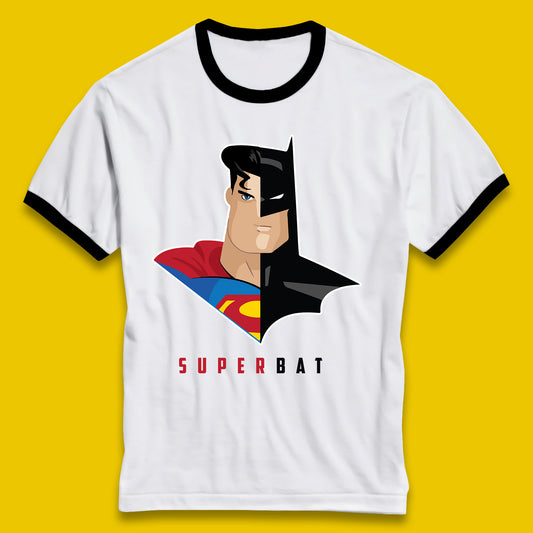 Super Bat Batman V Superman: Dawn Of Justice Superhero Film Comic Book Characters DC Comics Ringer T Shirt