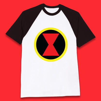 Black Widow Diy Black Symbol Logo Marvel Avengers Superhero Marvel Comics Gift for Marvel Fan Baseball T Shirt