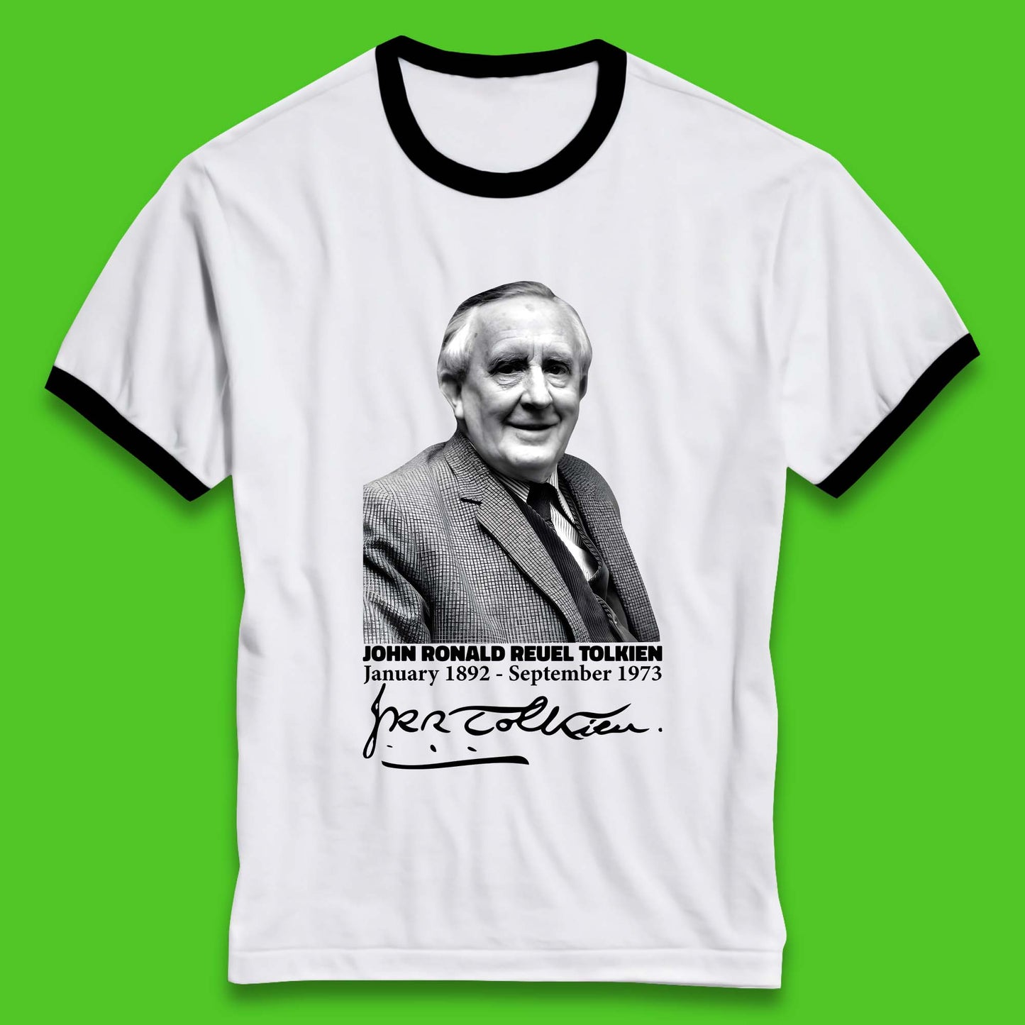 John Ronald Reuel Tolkien Signature Ringer T-Shirt