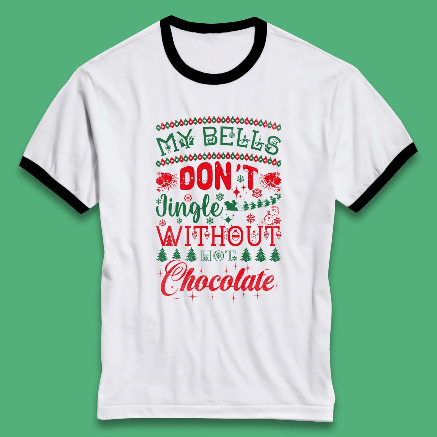 funny christmas chocolate ringer t shirt