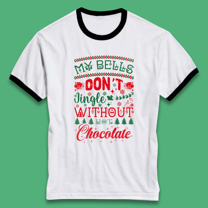 funny christmas chocolate ringer t shirt