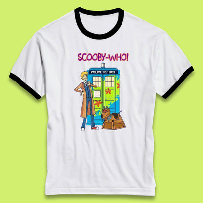 Scooby-Who Police Public Call Box  Scooby-Doo Doctor Who Tardis Police Box Ringer T Shirt
