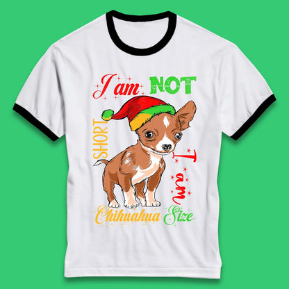 Chihuahua Size Christmas Ringer T-Shirt