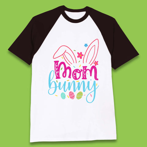 Mom Bunny Baseball T-Shirt