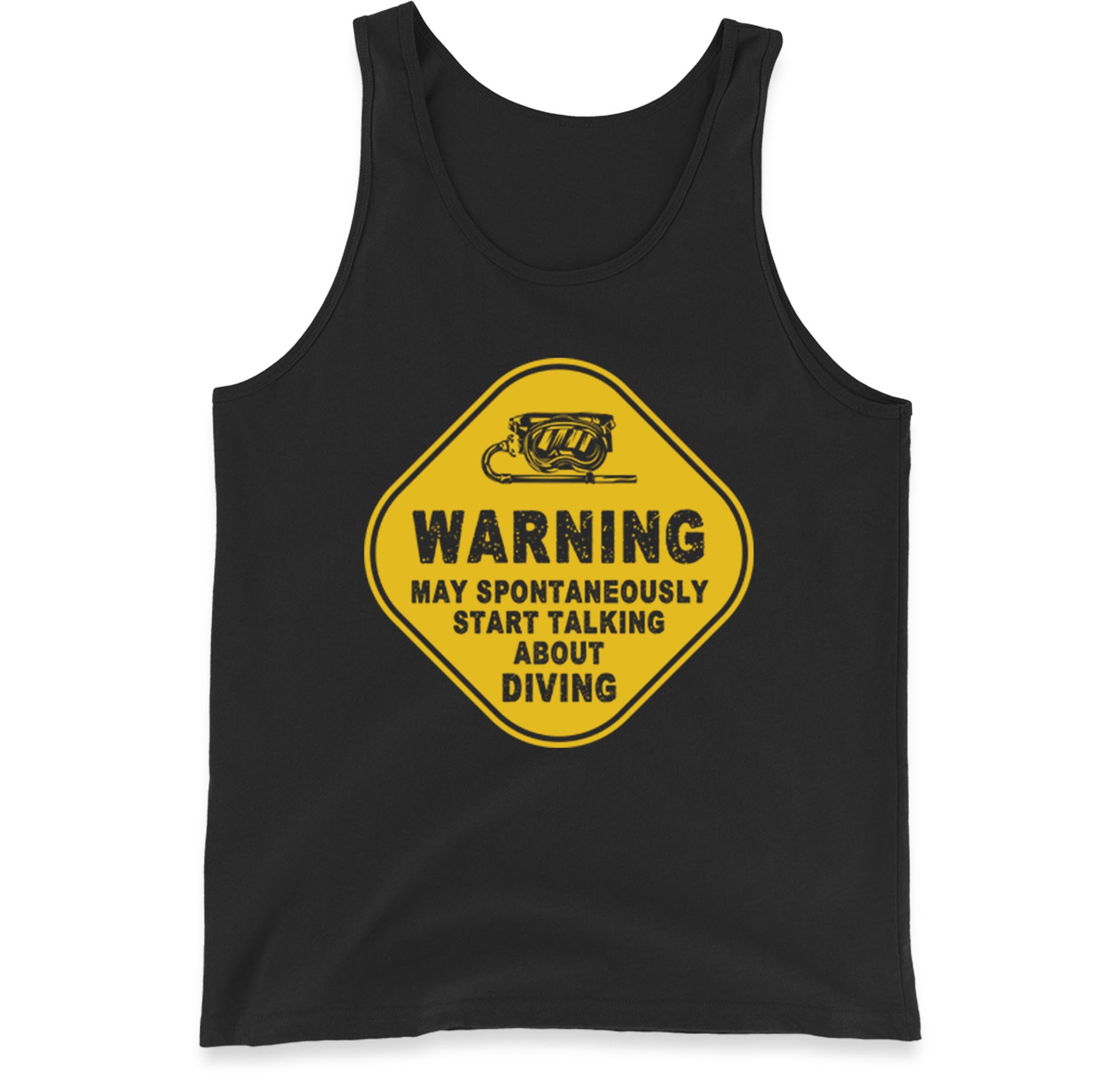 warning diving tank top