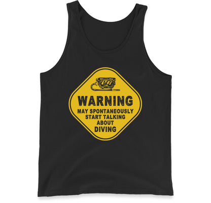 warning diving tank top