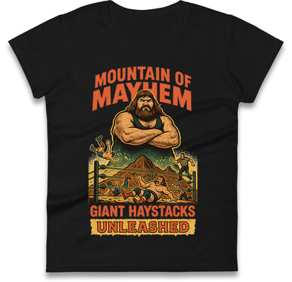 Giant Haystacks Ladies T Shirt