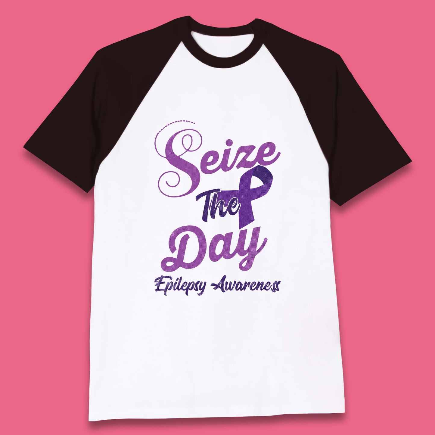 Seize the Day Epilepsy Awareness Baseball T-Shirt