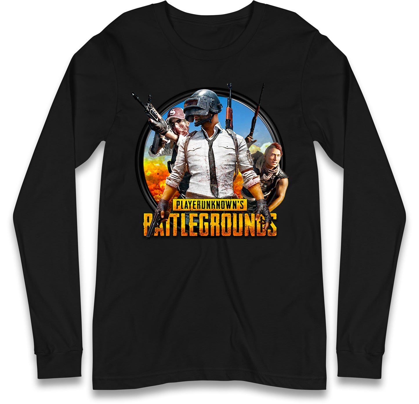 PUBG Battle Long Sleeve T Shirt