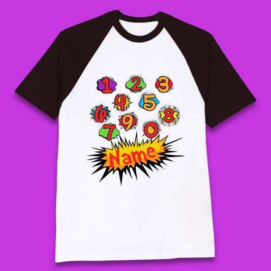 Personalised Number Day Baseball T-Shirt