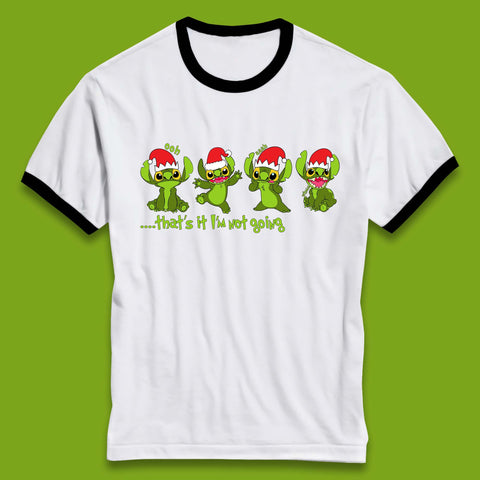 Grinch Stitch Christmas Ringer T-Shirt