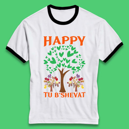 Happy Tu B'Shevat Ringer T-Shirt