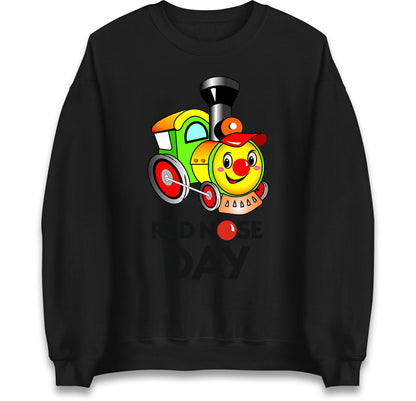 Cartoon Train Red Nose Day Jumper