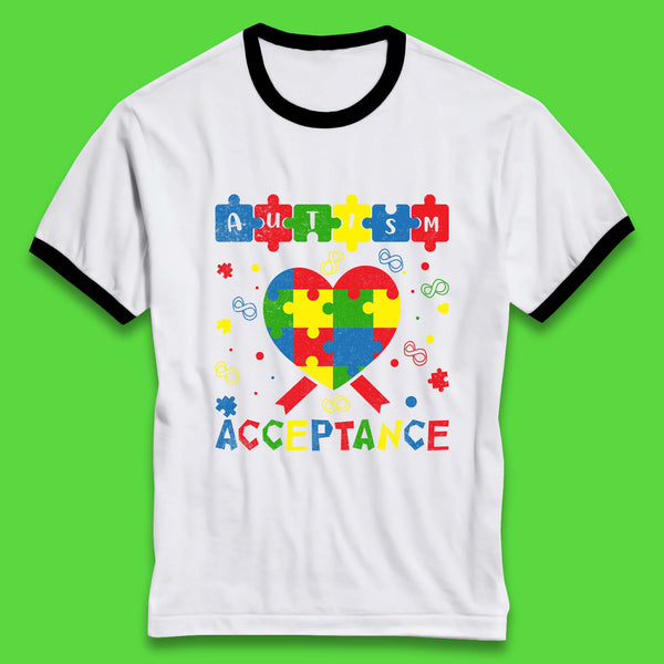 Autism Acceptance Awareness Ringer T-Shirt