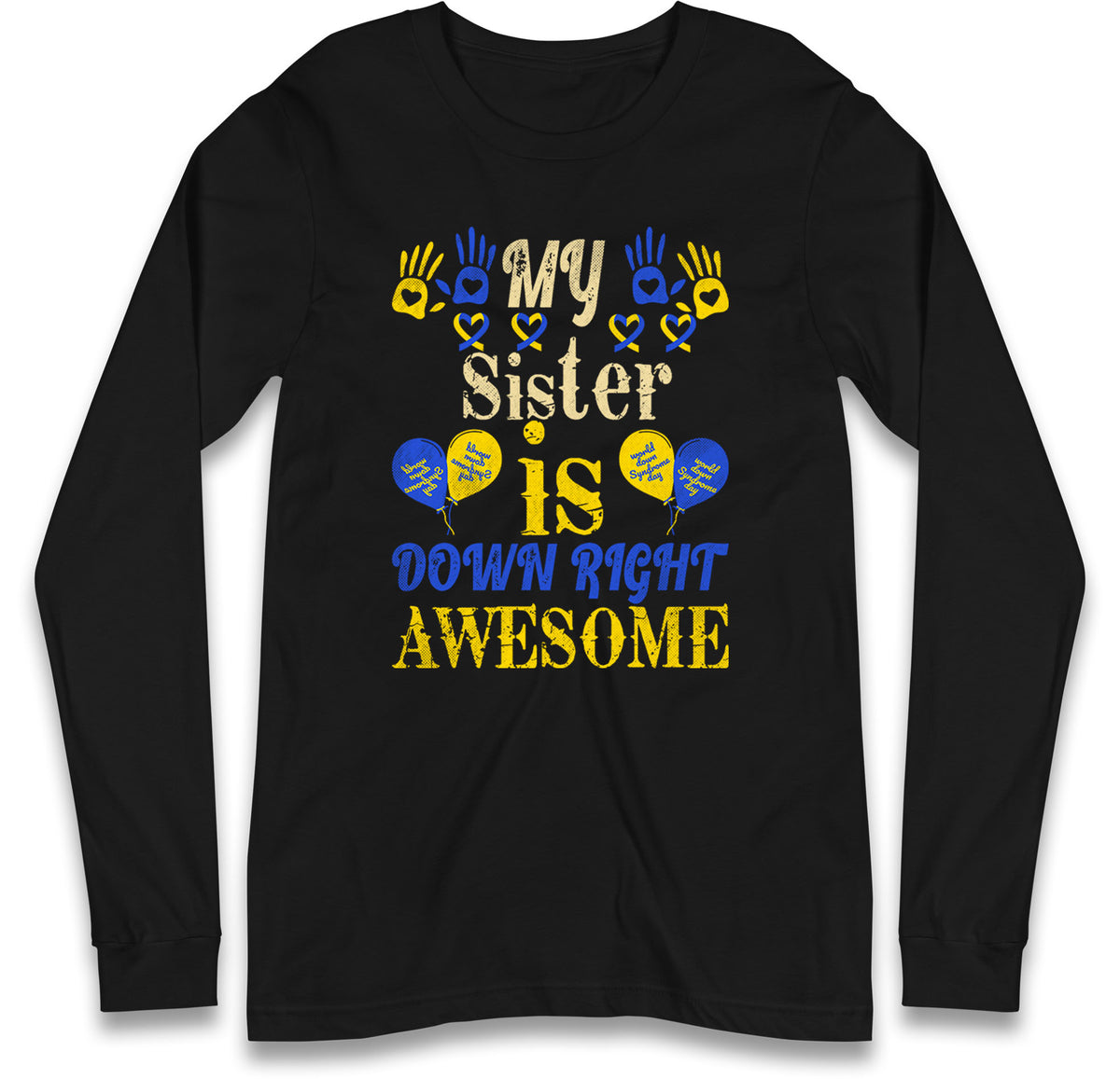 world down syndrome day long sleeve t shirt