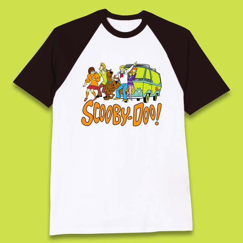 Halloween Scooby Doo & Gang Horror Van Scary Mystery Machine Baseball T Shirt